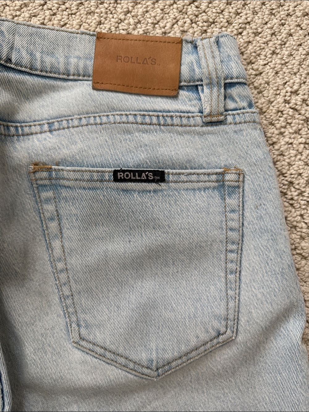 ROLLA'S Relaxo Chop - Men’s Light Blue Relaxed Jeans - Picture 4 of 5